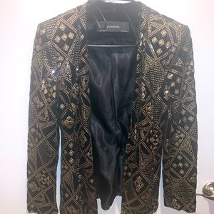 Zara Basics blazer and short set